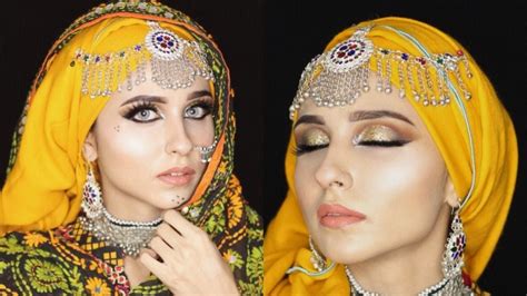 Step By Step Traditional Afghan And Arabic Inspired Heavy Makeup For