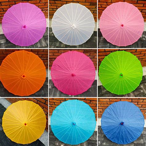 10pcs Chinese Solid Cloth Umbrella Dance Craft Umbrella Props