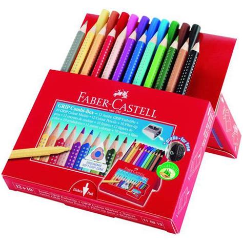Faber Castell Jumbo Grip Colour Pencil Grip Felt Tip Pen Set 23 Pieces