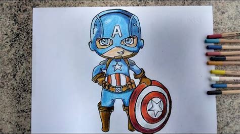 How To Draw Captain Americacómo Dibujar El Capitán América In 2022