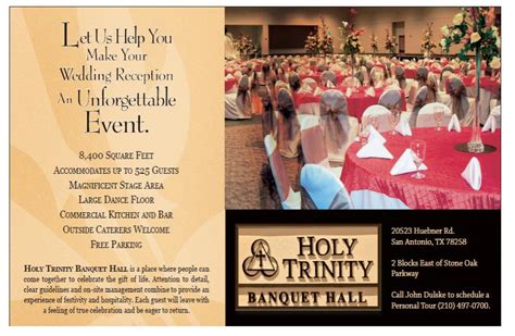 Holy Trinity Catholic Church Offers Banquet Facilities Convenient