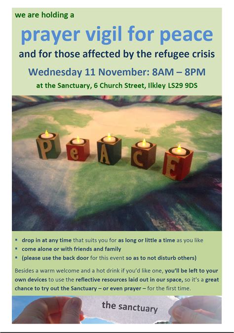 Prayer Vigil For Peace And The Refugee Crisis Share The Journey
