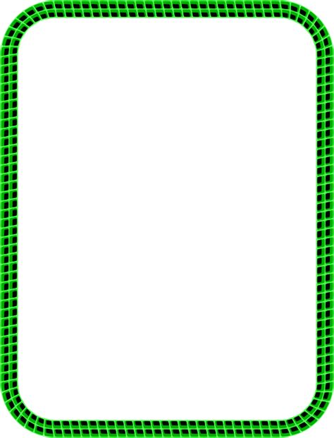 3d Grid Border Openclipart