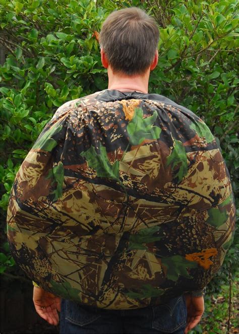 Backpack Ground Blind With Ghillie Cover