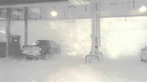 November 2014 Buffalo Lake Effect Snow Storm Gas Station