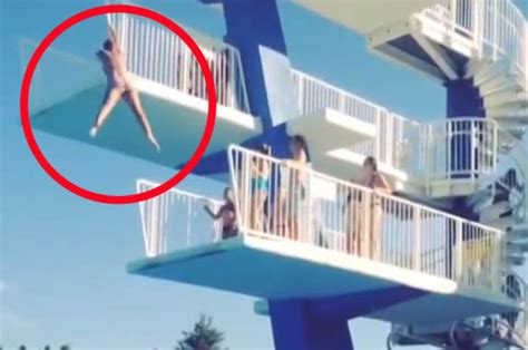 Swimmer S High Dive Attempt Results In Spectacular Epic Fail Daily Star