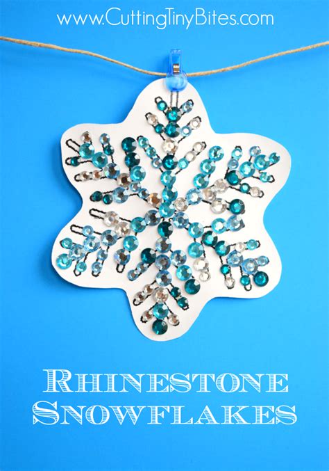 Rhinestone Snowflakes What Can We Do With Paper And Glue