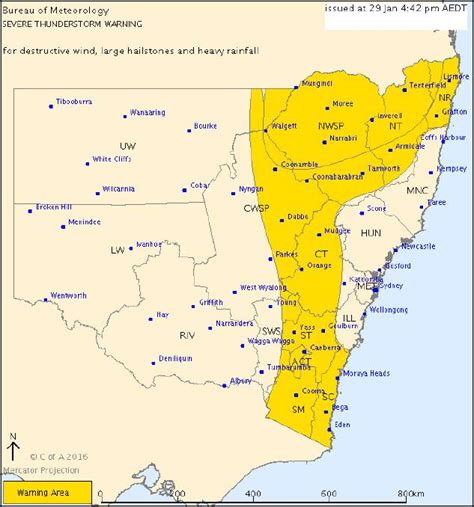 Severe Thunderstorm Warning Issued The Land Nsw