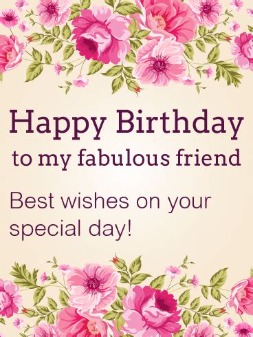 Send these emotional happy birthday wishes for best friend s and wish all those people dear to you a great birthday. Best Wishes on Your Special Day! Happy Birthday Card for ...