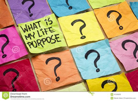 What Is My Life Purpose Question Stock Photo - Image of ...
