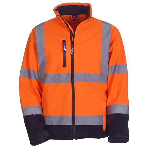 Hi Viz Two Tone Softshell Jacket Knights Overall Protection