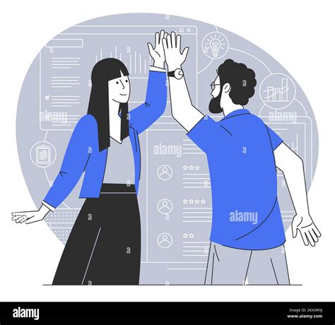 High Five Vector Concept Stock Vector Image And Art Alamy