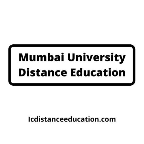Mumbai University Distance Education Admission 2021 22 Mudde