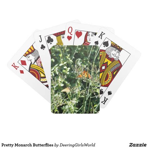 Pretty Monarch Butterflies Playing Cards | Zazzle.com | Photo playing cards, Butterfly playing ...