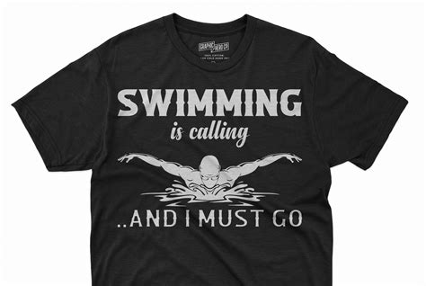 swimming t shirt graphic by cool t shirts · creative fabrica