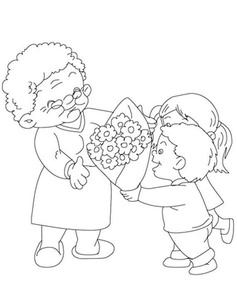 Grandparents make the world…a little softer, a little kinder, a little warmer. Grandparents Day Coloring Pages Kids and Grandma - Free ...
