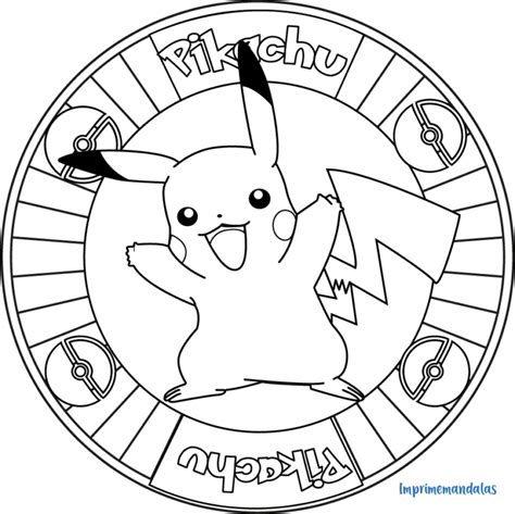 Mandala Pikachu • Imprime Mandalas