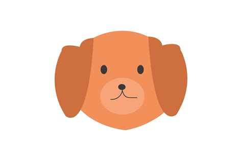 Cute Dog Head Vector Graphic By Astersenna · Creative Fabrica