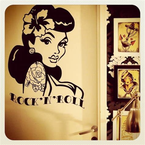 Items Similar To Old School Pin Up Girl Wall Decal On Etsy