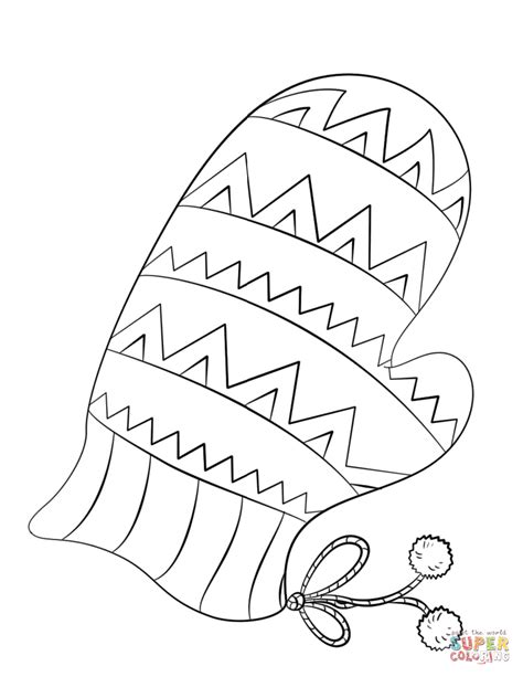 mitten coloring pages printable