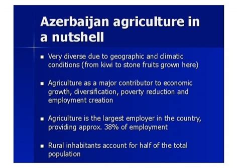 Azerbaijan Agriculture In A Nutshell Teas
