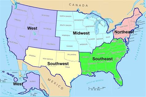 Usa Regions Geography For Kids United States Geography Us Geography