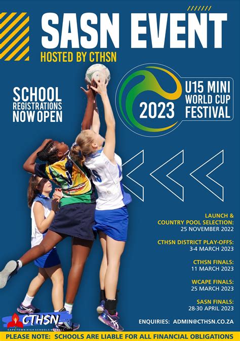 Announcement Sasn 2023 Cape Town High Schools Netball Facebook