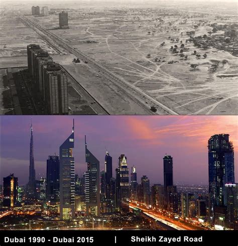 Dubai Then And Now دبي الآن و بعد Dubai 1990 Dubai Travel Dubai