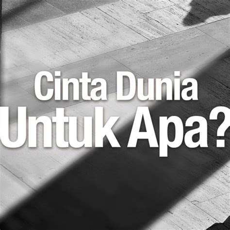 Stream Bincang Santai Cinta Dunia Untuk Apa Ustadz Ahmad Zainuddin