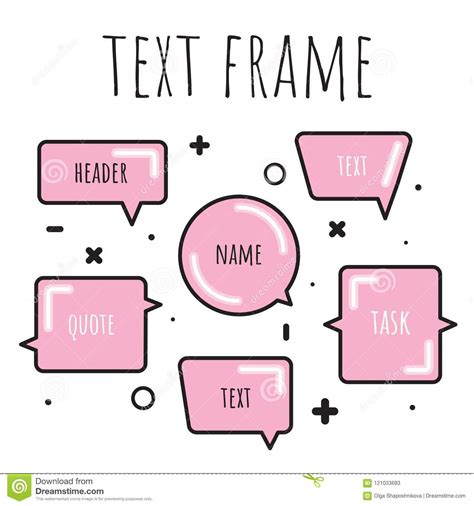 A Set Of Templates For The Text In Watercolor Style Colorful Text Box