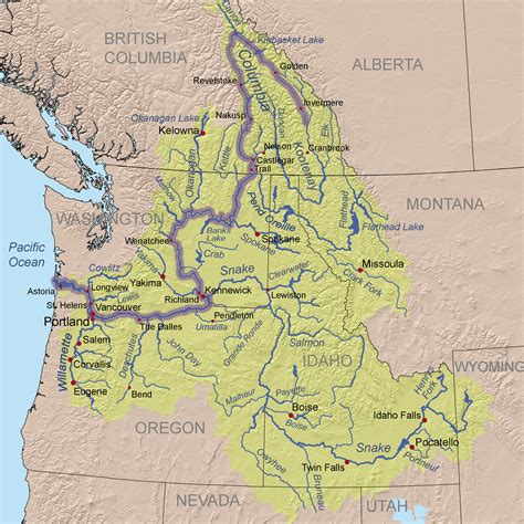 Columbia River Basin Watershed And Its Ecosystems Fwee Foundation For