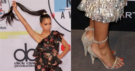 Liza Koshy Flaunts Sexy Feet And Legs In Tiered Midi Fringe Dress
