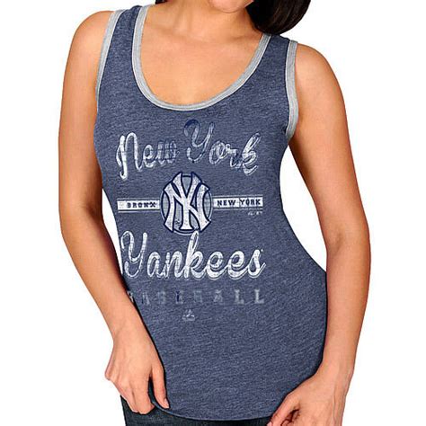 New York Yankees Womens Authentic Traditional Sleeveless Fashion Top