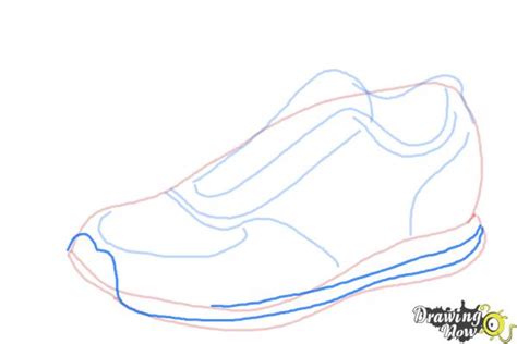 Here again, since the figure is in motion, these lines may curve a bit. How to Draw Running Shoes - DrawingNow