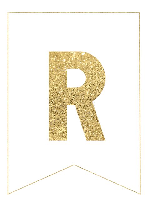 Gold Free Printable Banner Letters Paper Trail Design Printable
