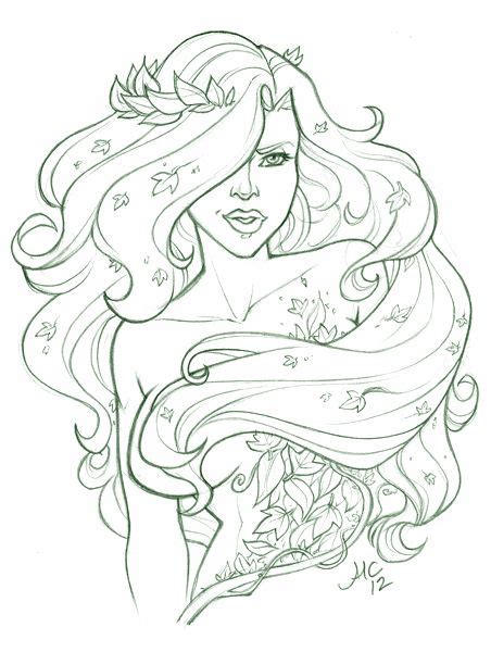 Villain Poison Ivy Coloring Page