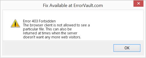 How To Fix Error 403 Forbidden The Browser Client Is Not Allowed To See A Particular File
