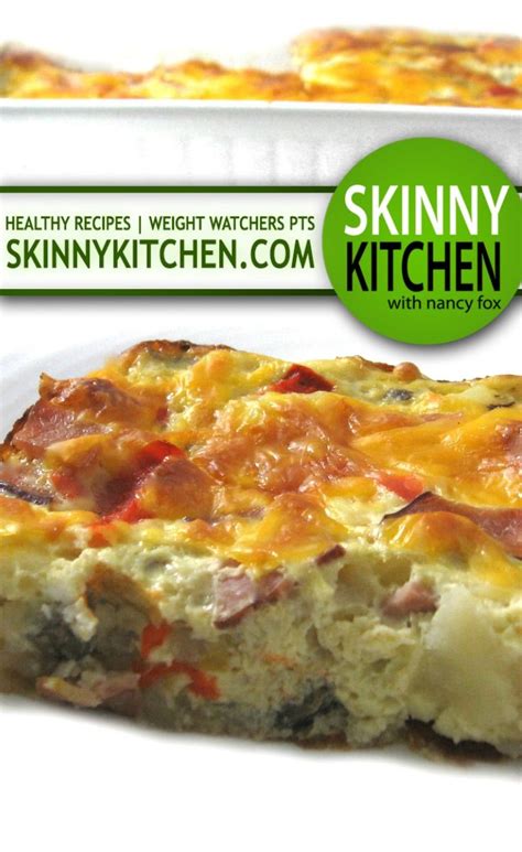 Super Easy Low Calorie Breakfast Quiche Ww Points Skinny Kitchen