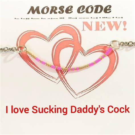 I Love Sucking Daddys Cock Morse Code Bracelet Anklet Etsy