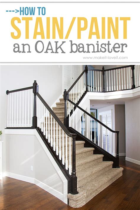 How To Paint Stain Wood Stair Railings Oak Banisters And Spindles