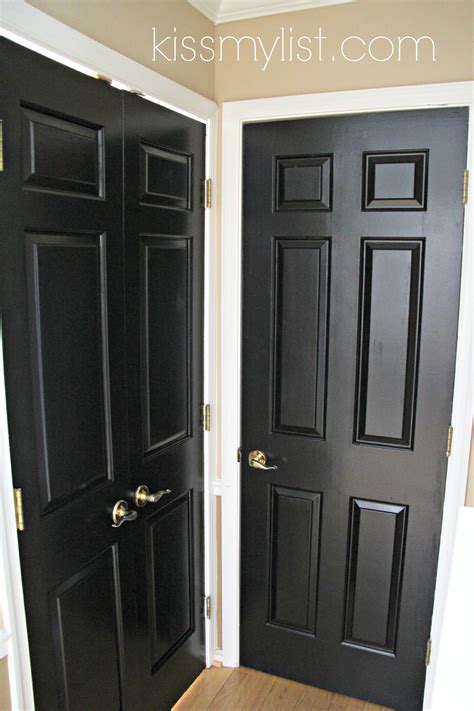 How To Paint A Door Black Focal Point Styling How To Paint Interior