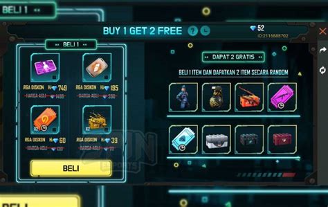 Dexter • pertanyaan 8 q: Dapatkan 2 Item Gratis di Event Buy 1 Get 2 Free Fire (FF ...