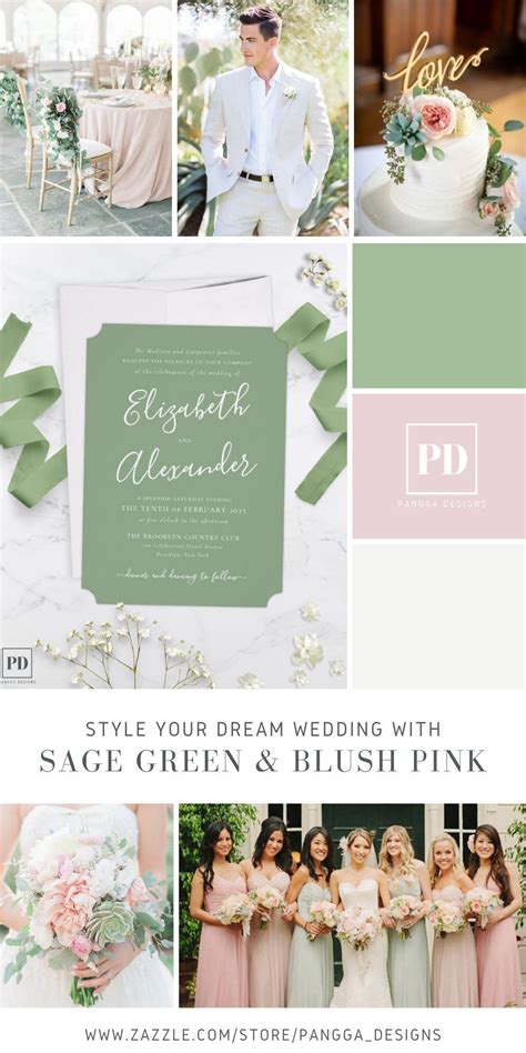 Simple Modern Elegant Script Sage Green Wedding Invitation Zazzle