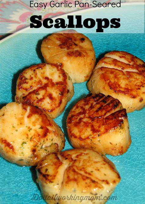 Easy Garlic Butter Pan Seared Scallops Do It All Working Mom