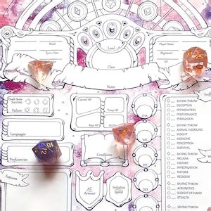 Spellbound Character Sheets D D 5e Etsy