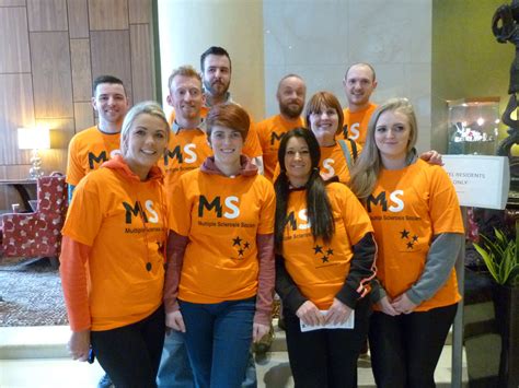 The 10 Members Of Staff Taking Up The Challenge Armatile Ms Fundraising Charity Belfast