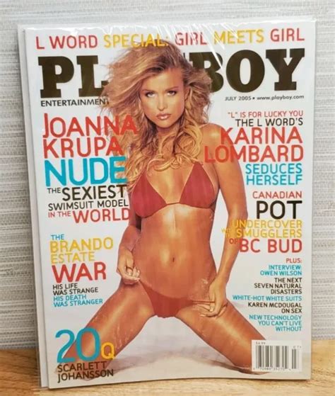 Playboy Magazine July Joanna Krupa Nude Karina Lombard Scarlett