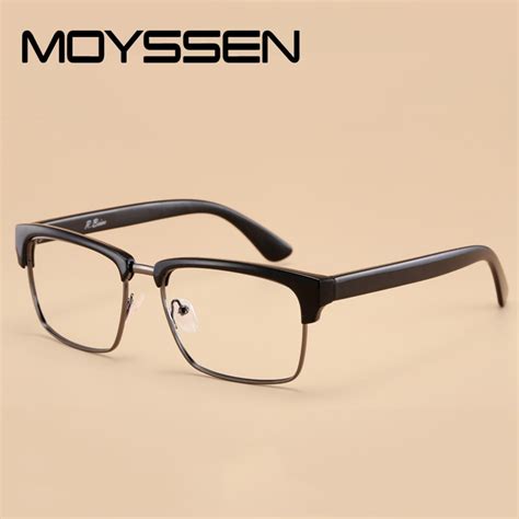 moyssen men s big square tr90 frame eyeglasses brand design eyebrow oversized classic optical