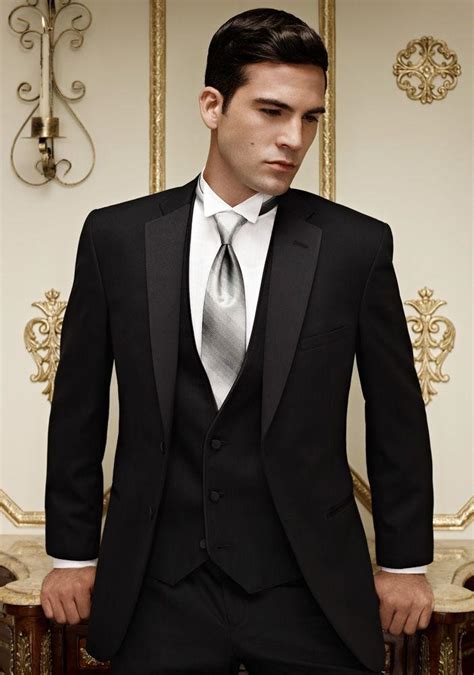 2018 new style two button black groom tuxedos handsome men s wedding prom suits bridegroom