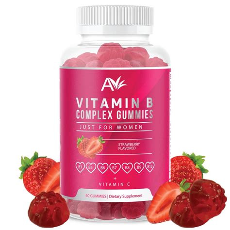 Avilana Vitamin B Complex Just For Women Vegan Gummies With Vitamin B12